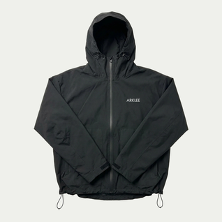 Water Reactive Cheetah Rain Jacket - Black